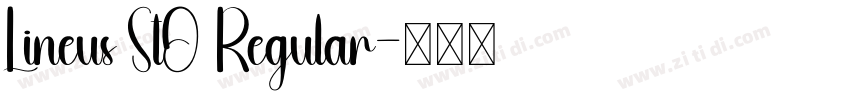 Lineus StO Regular字体转换